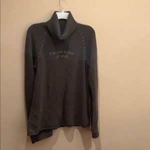 Calvin klein turtle neck olive green sweater